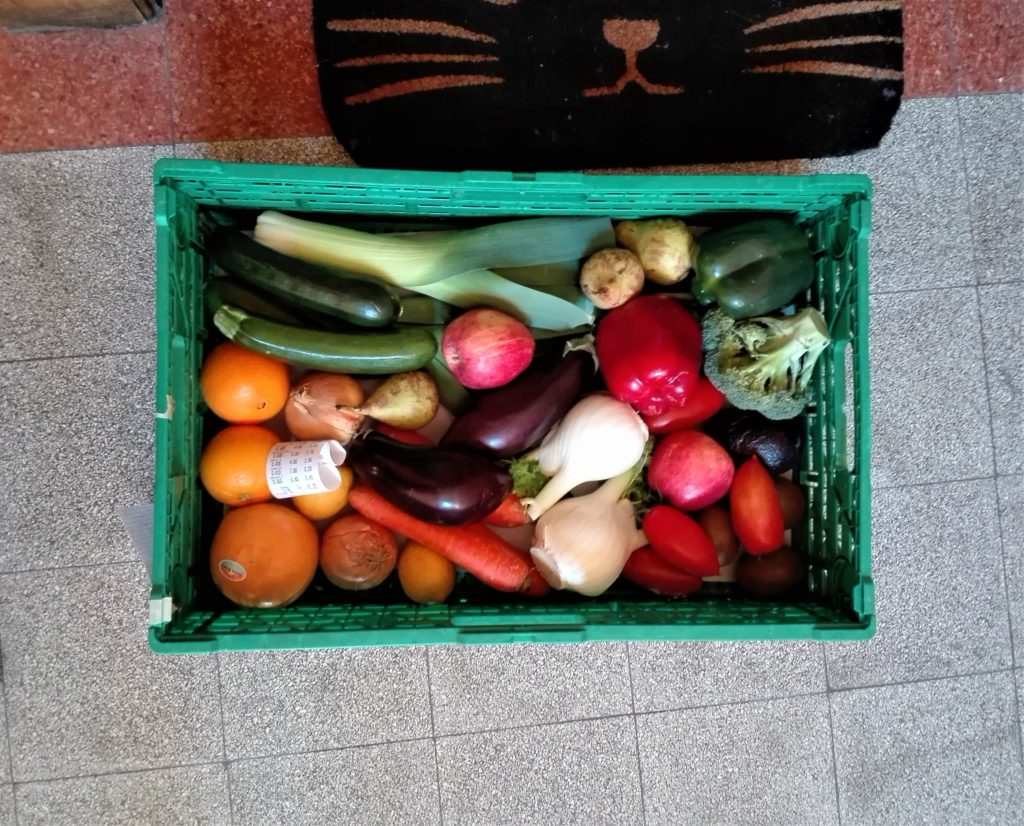 Acheter un panier de légumes 